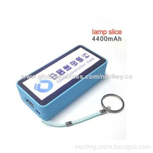 Gift Mobile Power Bank, 4,400mAh with Advertisement Function, 5V/1A Output